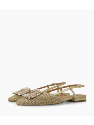 GOLD BALLET FLATS