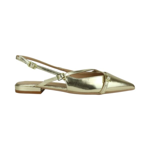 Francesco Milano Mules Leather Gold