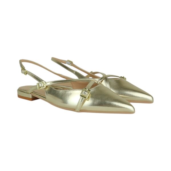 Francesco Milano Mules Leather Gold