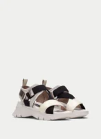sandals sport latte-black-champagne hispanitas