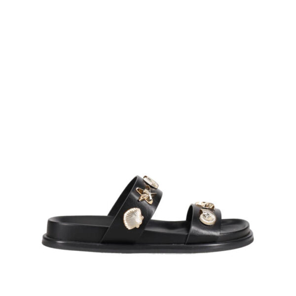 MIGATO Μαύρο footbed σανδάλι