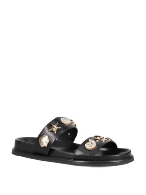 MIGATO Μαύρο footbed σανδάλι
